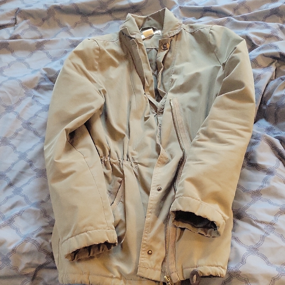 Cinched waisted utility jacket